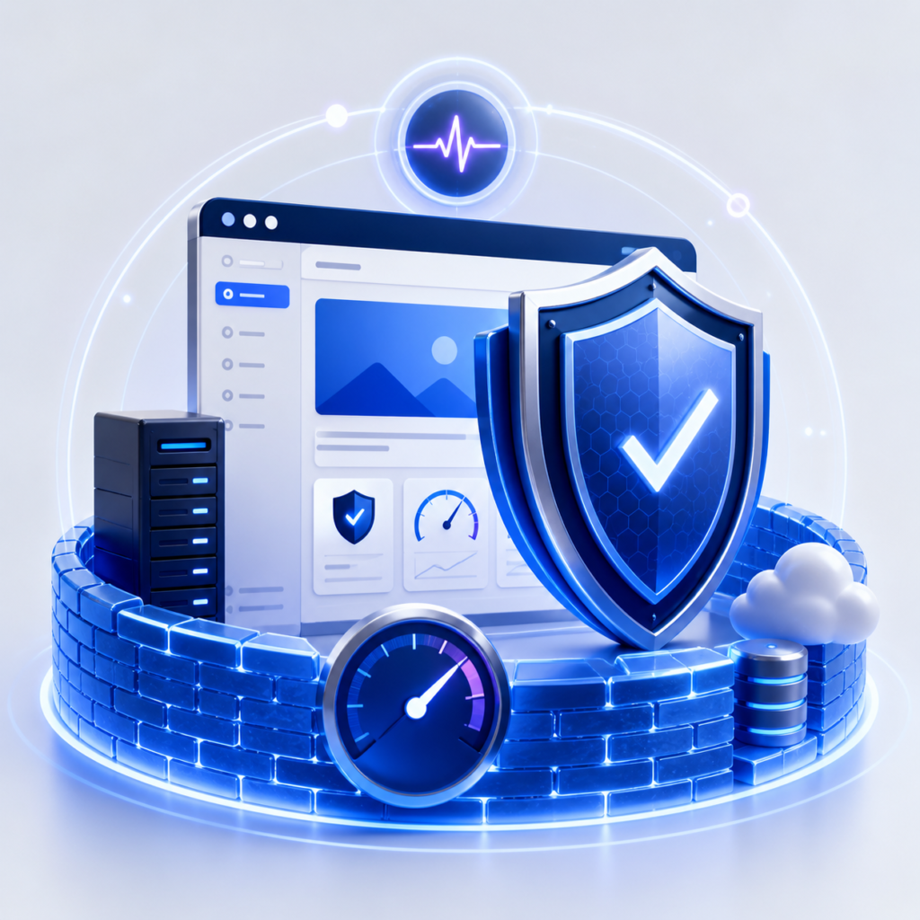 Advanced website security monitoring and performance protection